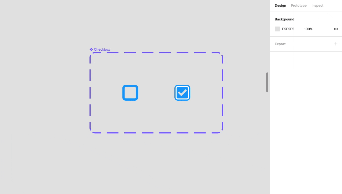 Drawing a link between component Variants.